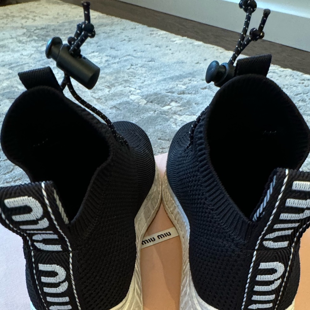 MIU MIU Mesh slip-on Sneakers - Picture 5 of 6